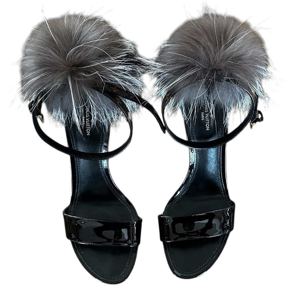Limited Edition Louis Vuitton Fur Heels 39 - Picture 4 of 7